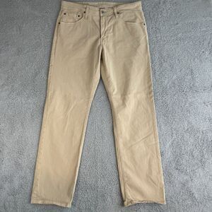 Big Star Pants Mens 34x30 Easy Fit B Type III Beige Stretch Fabric Straight‎ Leg